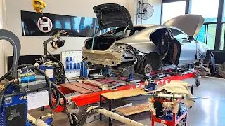 Mercedes-Benz CLS (C257) rear end accident repair