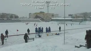 ХОККЕЙ С МЯЧОМ "ВОСТОК" Арсеньев  "САЯНЫ-2" Абакан  31 января 2024