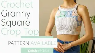 Crochet Granny Square Crop Top | Pattern & Tutorial DIY
