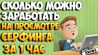 Провожу эксперимент - сколько можно заработать денег на просмотре серфинга за 1 час