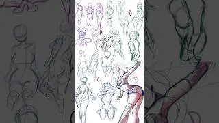 Rate & choose which female gesture group you like the most from A scale to 1 to 5 | #art  #drawing