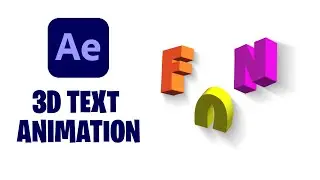 3D Text Animation | After Effects Tutorial