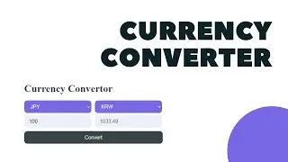 JavaScript Project: - Currency Converter || Html Css JavaScript