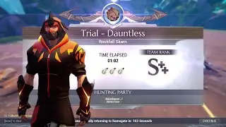 (1:02) AXE TEMPEST SOLO DAUNTLESS TRIALS ROCKFALL SKARN