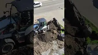 Дорожные работы 🚧 #спецтехника 🚜 #экскаватор / Road works 🚧 #specialequipment 🚜 #excavator