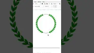 #coreldraw Round Leafs logo in coreldraw #leafs #logo #viralshorts