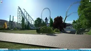 My Planet Coaster park Boomerang the backwards Coaster