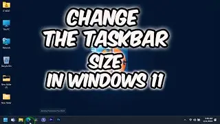 How to make Taskbar icons smaller in windows 11 || Resize Taskbar Icons in Windows 11