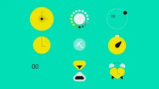 Clock Lottie JSON animation