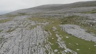 Flying over The Burren Co  Clare