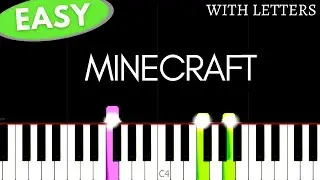 MINECRAFT - MineCraft Title | Easy Piano tutorial