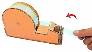 How To Make Tape Cutter Using Cardboard | Automatic Tape Dispenser Packaging Tools