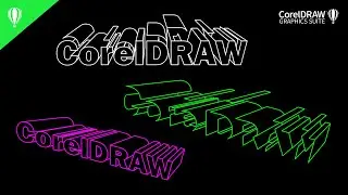 CorelDRAW tutorials - 3D effect of broken text (CorelDRAW 2024)