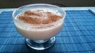 Rice pudding or rice with milk, spanish dessert