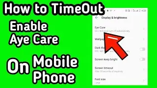 How to Enable and Disable Eye Care on Android Phone | Activate and Deactivate Eye Care Android Phone