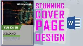 Cover Page Design on MS Word | Business Plan Cover Page Design