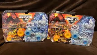 New Fire and Ice Monster Jam Monster Trucks 2024