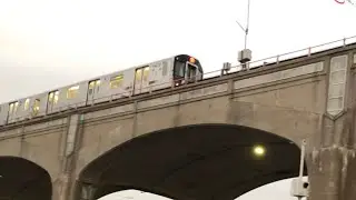 [MTA NYC Subway] R188 (7) Train on Queens Blvd Viaduct near 40th St-Lowery St