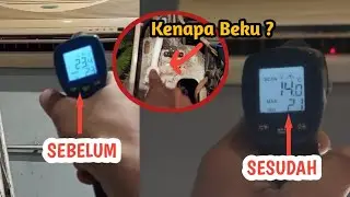 ‼️Pipa Besar AC Beku❓ Inilah ciri-ciri, penyebab, dan Solusi AC anda tidak Nyess..💯