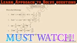 INVERSE TRIGONOMETRIC FUNCTIONS||MATHS FOR CLASS 12th||CBSE(2023-24)||#studyyaan