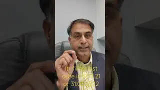 Last Date of ITR Filing for the AY 2021-22