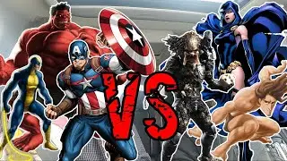 Captain America Vs A Predator and other intriguing battles.