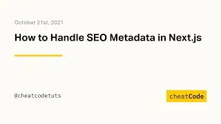 How to Handle SEO Metadata in Next.js