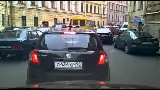 Быдло на дороге в Питере