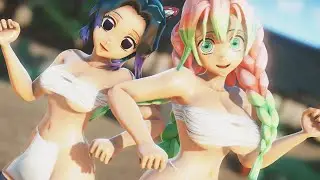 MMD : 神のまにまに/At God's Mercy - Mitsuri & Shinobu (HD)【Ray-MMD】[1440p60]