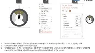 three meters dashboard charts for analysis powerpoint slides