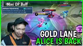 Why Alice Gold Lane is back in the META | Alice Gameplay | MLBB
