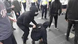 FIGHTING in Dublin GPO(1) Antifa Ireland vs. Irish Patriots