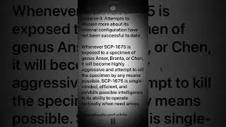SCP-1675 - Goose Terminator