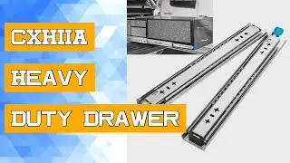 CXHIIA Heavy Duty Drawer Slides Locking LB Load Capacity Side Mount Ful