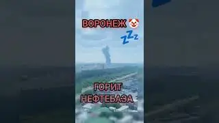 В #Воронеже, который захвачен ЧВК #Вагнер, горит #нефтебаза. Причина пожара неизвестны.