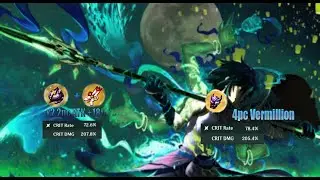 Xiao Artifacts Comparisons - 2pc Glad + 2pc Shime/2pc Atk 18% Vs 4Pc Vermillion