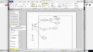 How to create Use Case Diagram using Microsoft Visio