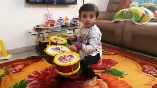 cute drummer,#little drummer,#toy drum,baby playing drums