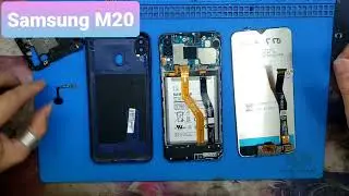 Samsung M20 / M205F phone disassembly procedure / Galaxy M20 back cover / M20 phone inside