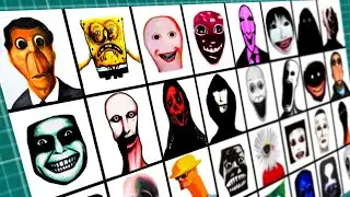 Drawing (ROBLOX) All Nico's Nextbots Characters Part 1-4 COMPLETE - Speed Draw All Nextbots!