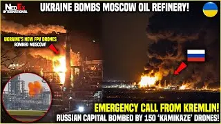 Biggest Fire of Century in Russian Capital! Moscow Oil Refinery Bombed by Ukrainian Kamikaze Drones!