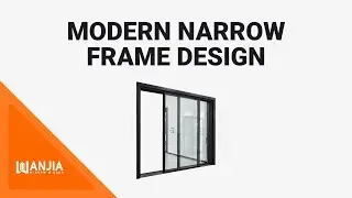 Sliding doors with modern narrow frame design