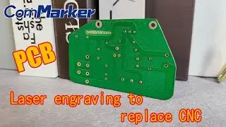 Using ComMarker B4 mopa 60wa laser to impact PCB circuit boards