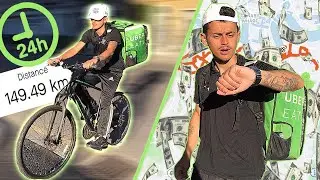 24 NON-STOP HOURS Working for Uber Eats (with bike)