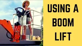 How to use a BOOM LIFT for PAINTING