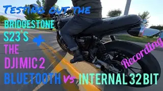 Triumph Speed Twin 1200 - Bridgestone S23's & The DJI Mic 2 Bluetooth/32 Bit Internal Recording Test