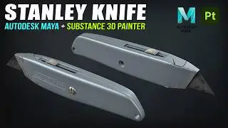 Stanley Utility Knife | Autodesk Maya + Substance 3D Painter