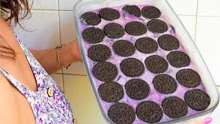 Homemade OREO Ice Cream With Red Wine