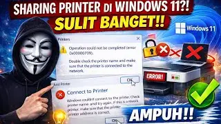 CARA SHARING PRINTER WINDOWS 11 HOME / PROFESIONAL, EROR SHARING PRINTER WINDOWS 11? INI PENYEBABNYA