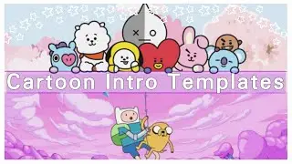 Cartoon Intro Templates!! *NO TEXT* | Aesthetic Cartoon Intros